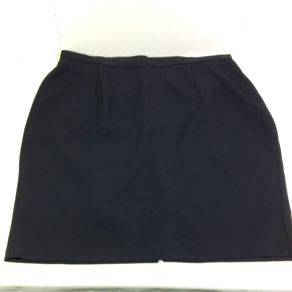 Liz Claiborne Villager Skirt Black Elastic sides Zips up Size 24W - Picture 1 of 10